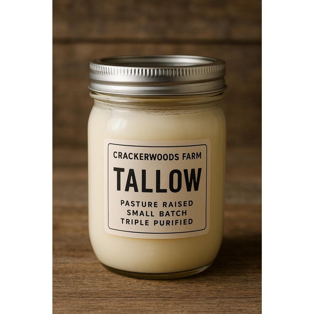 Farm Fresh Pure Tallow | Small Batch | Pasture Raised | Triple Purified